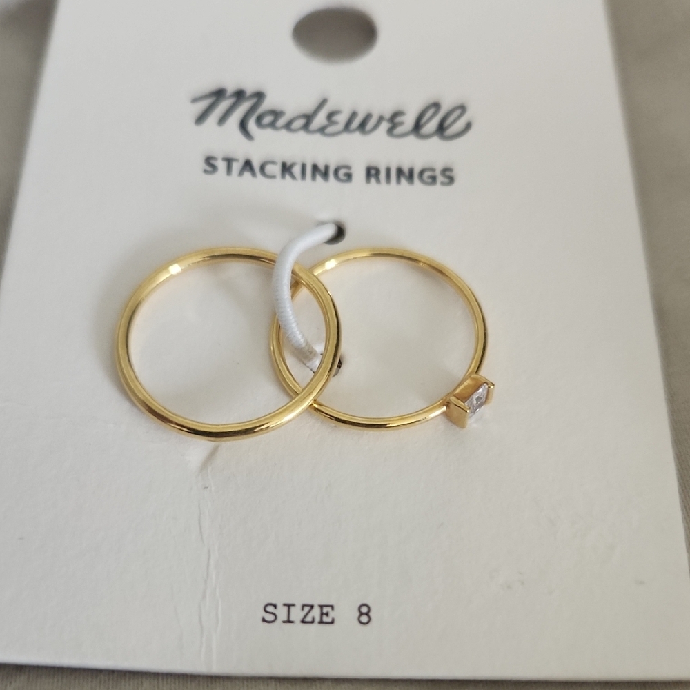 Madewell Gold Stacking Rings - Picture 3 of 4